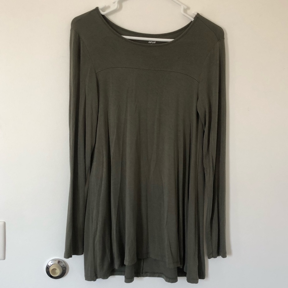 hunter green tunic